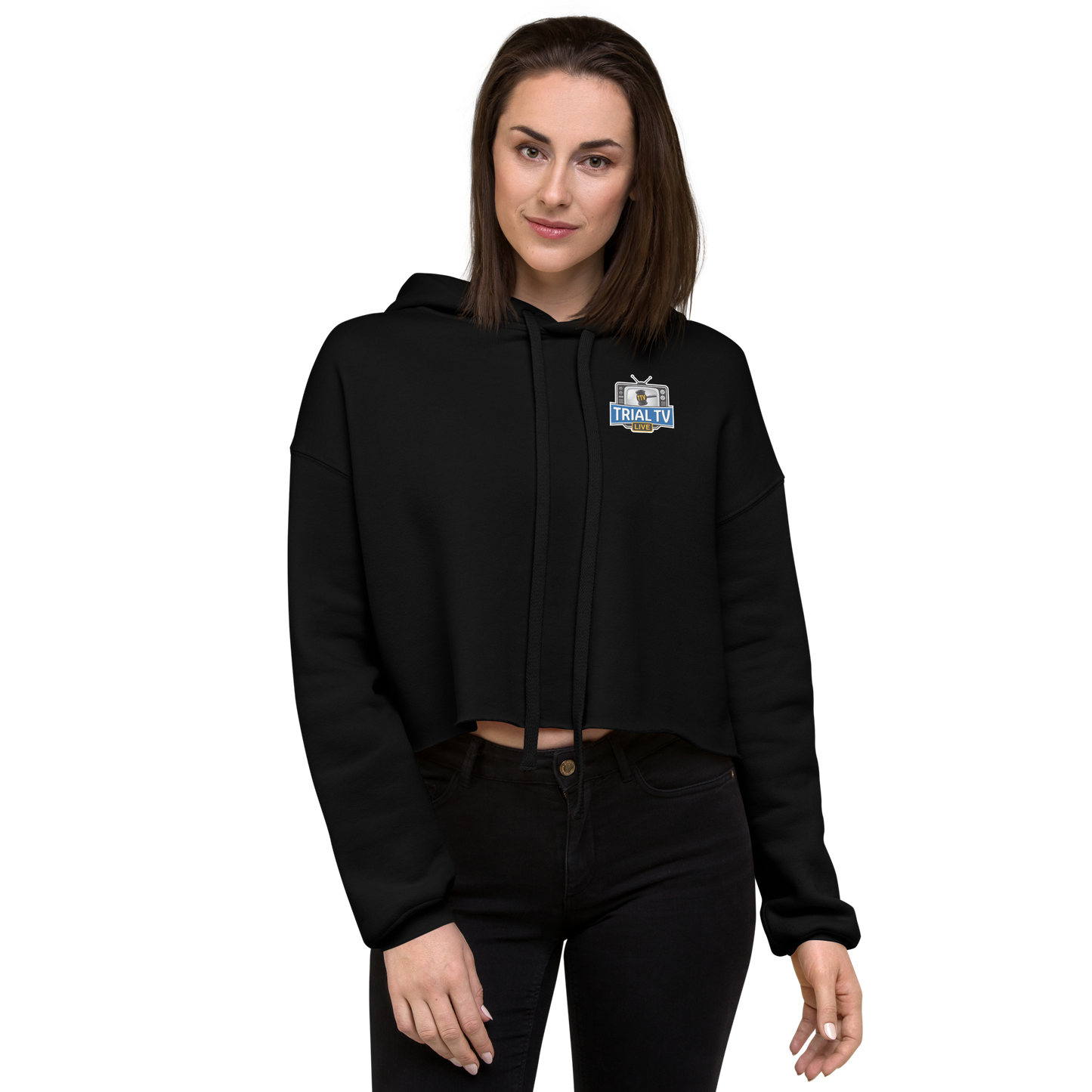 Trial TV Live Cropped Hoodie