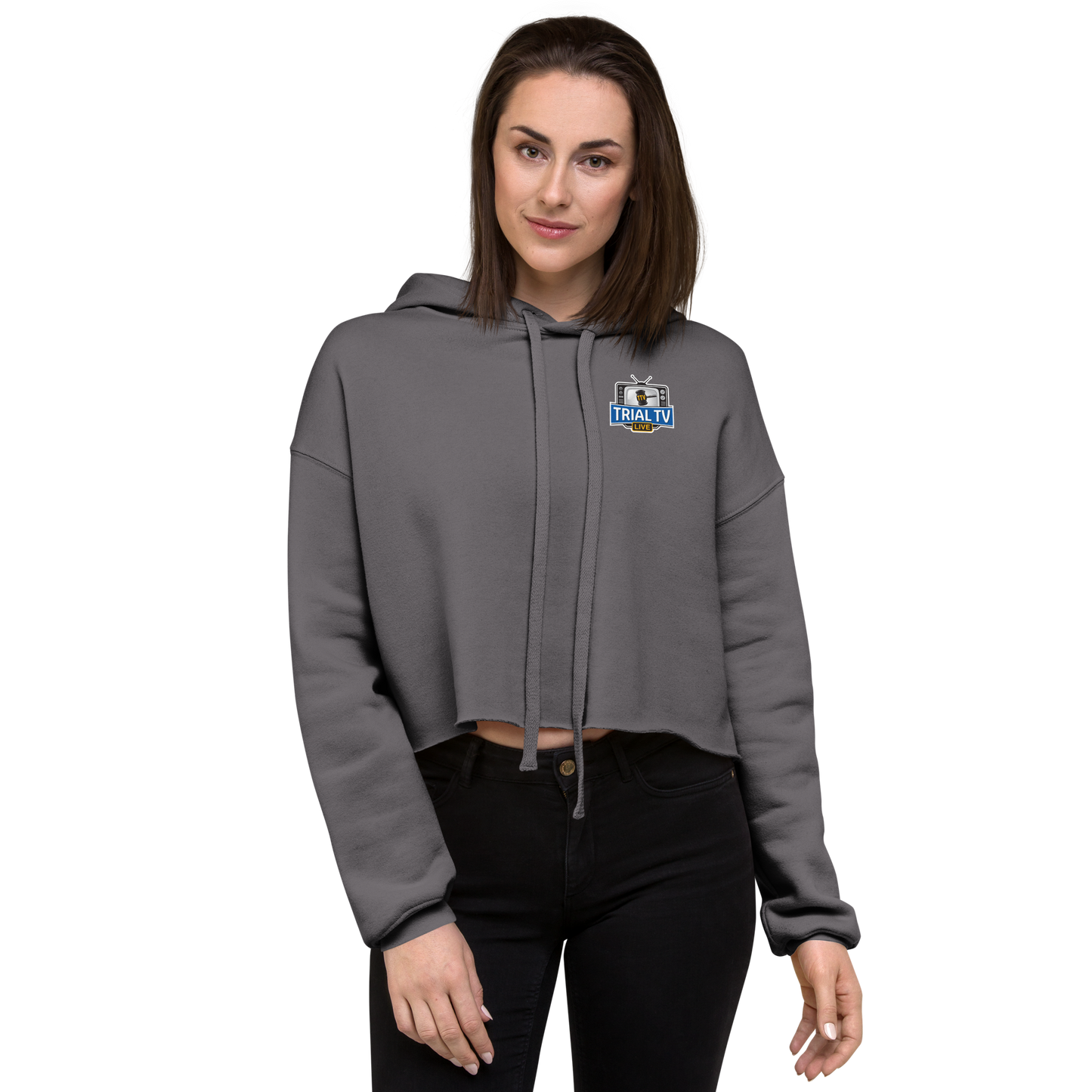 Trial TV Live Cropped Hoodie