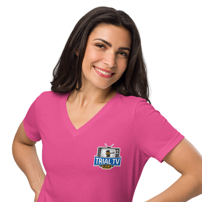 Trial TV Live Women’s Low-Cut V-Neck Tee