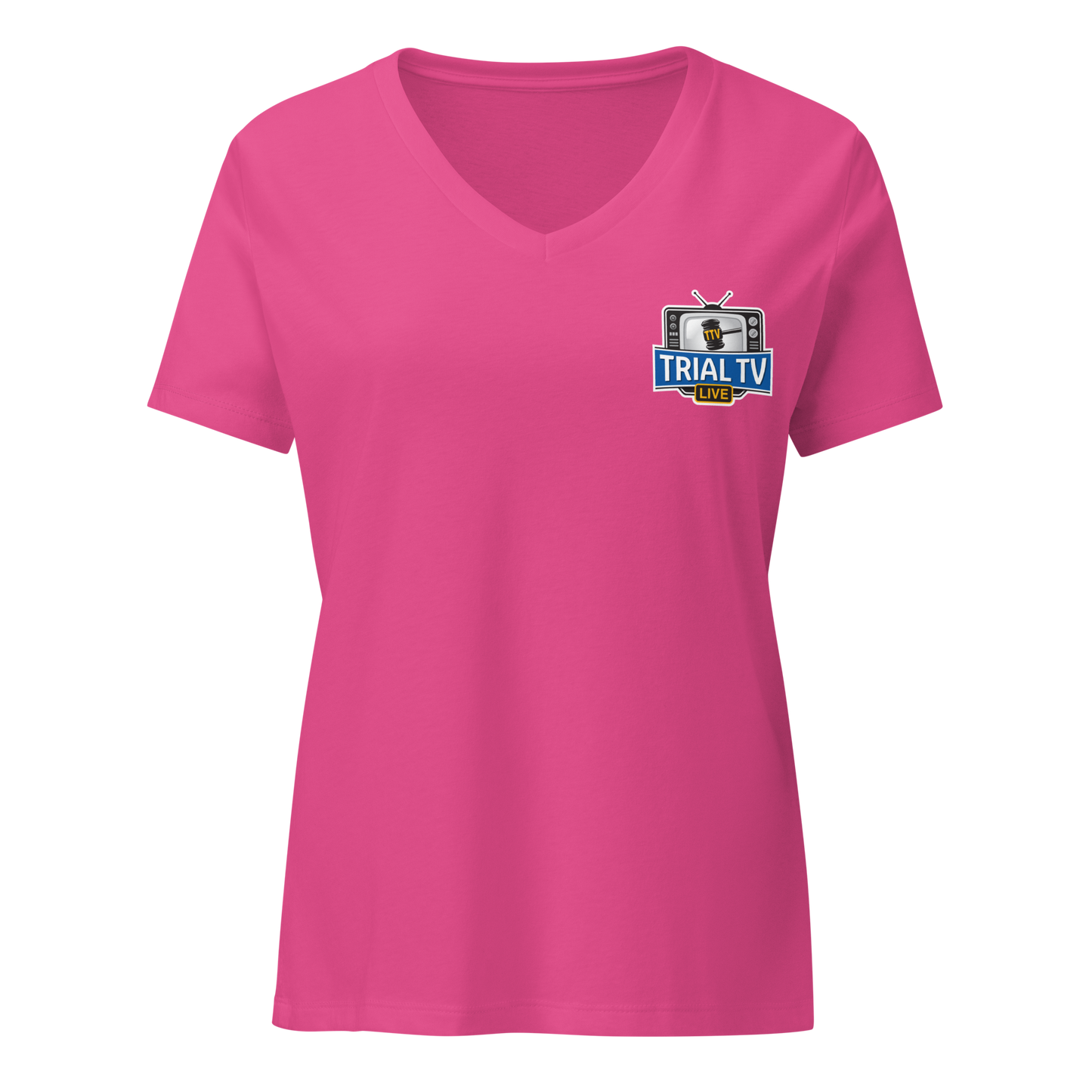 Trial TV Live Women’s Low-Cut V-Neck Tee