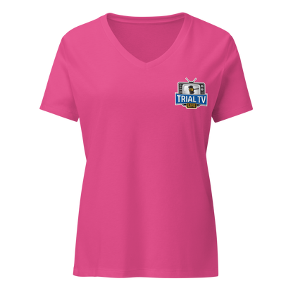 Trial TV Live Women’s Low-Cut V-Neck Tee