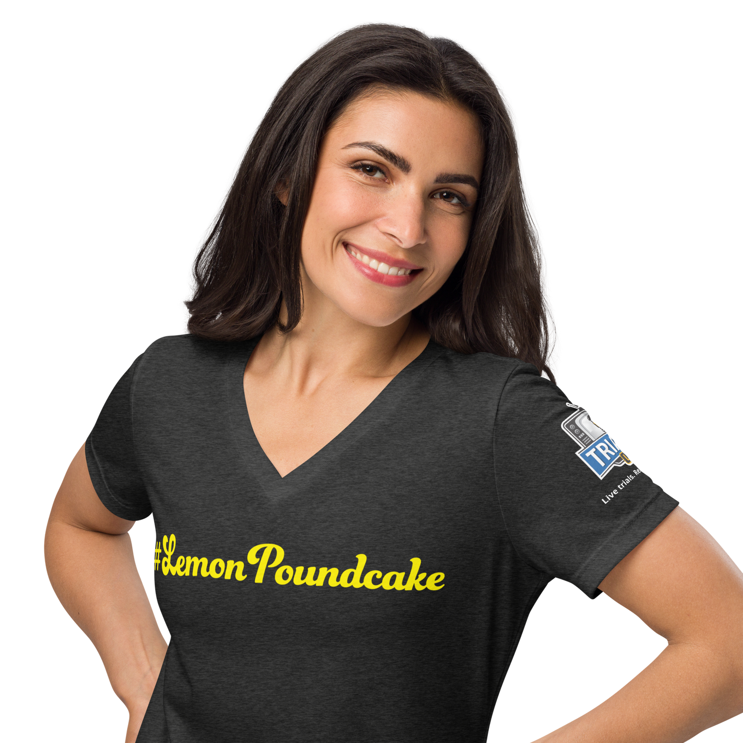 Say it louder. Wear it prouder. Low cut V-neck